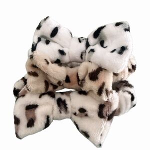 Leopard Print Fuzzy Hair Headbands